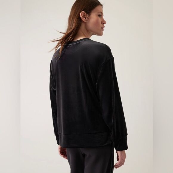 Athleta Retroplush Velvet Crewneck Sweatshirt - Picture 3 of 16